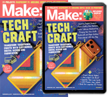 Make: Magazine latest magazine cover, subscribe here