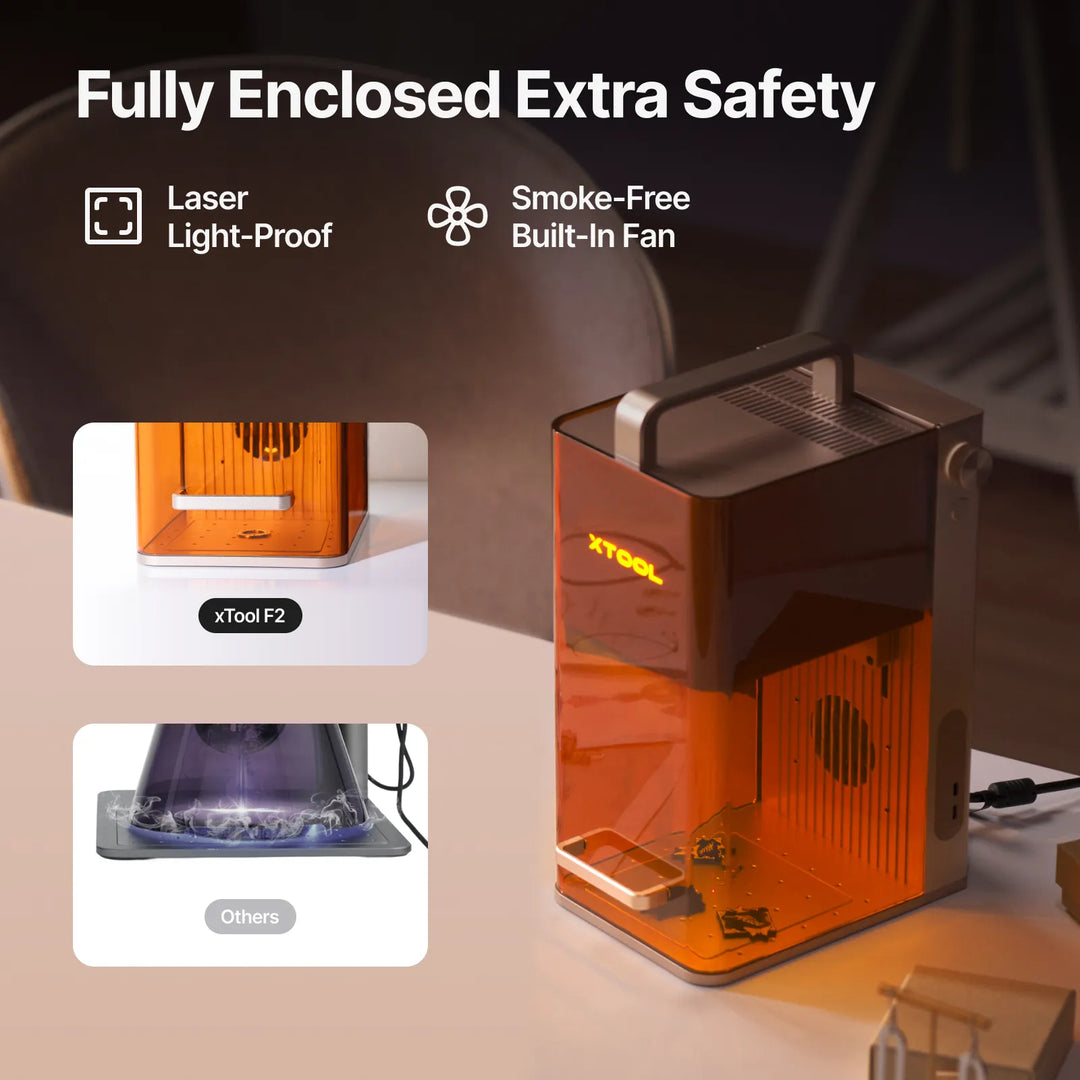 xTool F2 5W IR &amp; 15W Diode Portable Dual Laser Engraver