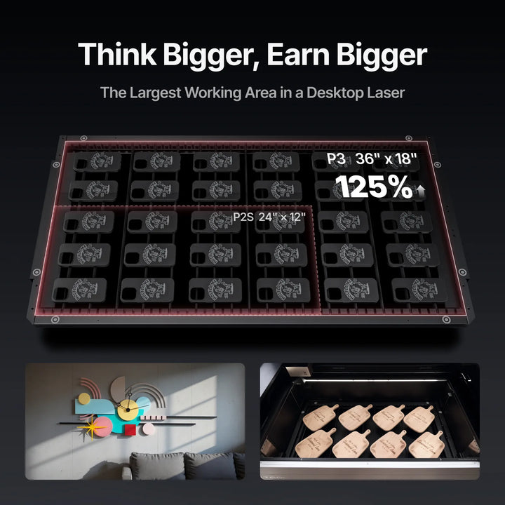 xTool P3 80W Flagship CO2 Laser Cutter with Intelligent Automation