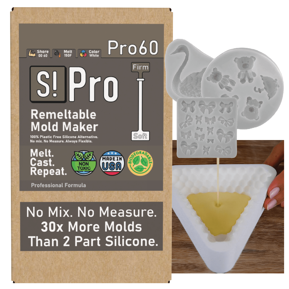 Pro Series | High Detail Silicone Free Mold Maker | Remeltable &amp; Biodegradable product packaging with mold designs.