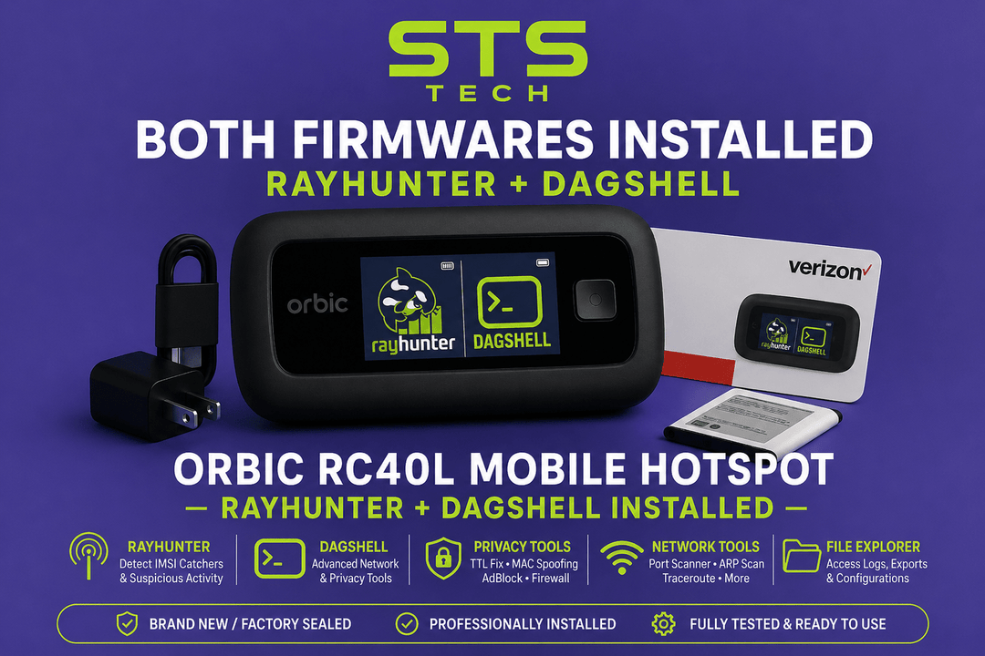 Orbic RC400L RayHunter + DagShell, New/Open-Box/Refurbished Condition