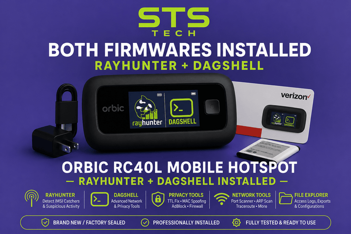 Orbic RC400L RayHunter + DagShell, New/Open-Box/Refurbished Condition