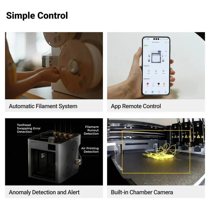 Snapmaker U1 - Multi-Toolhead Multi-Color Printer with Fast Changes and Minimal Waste