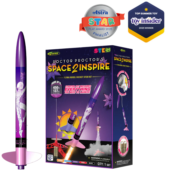 ESTES Space2Inspire STEM Kit Rocket-Building Kit, Beginner Flying-Rocket-Model Kit for Ages 10+