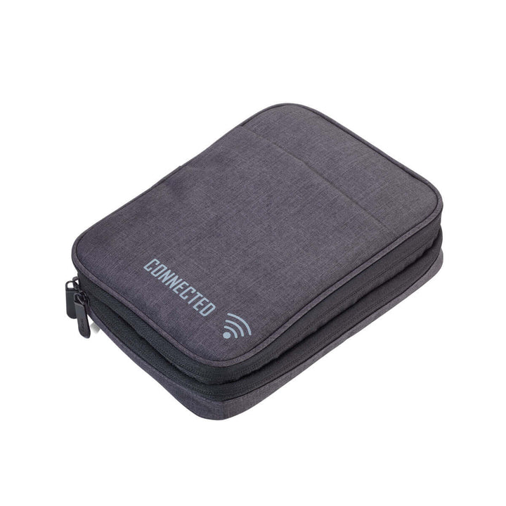 Troika Connected Soft Shell Tech Accessory Organizer Black