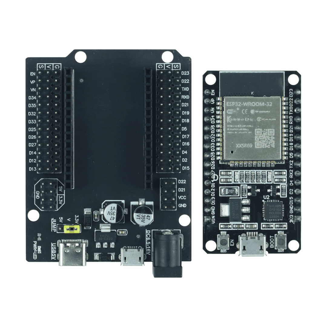ESP32-CH340C Module and Expansion/Power Board