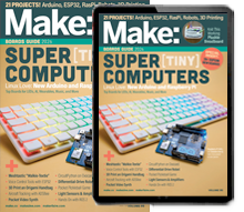Make: Magazine latest magazine cover, subscribe here