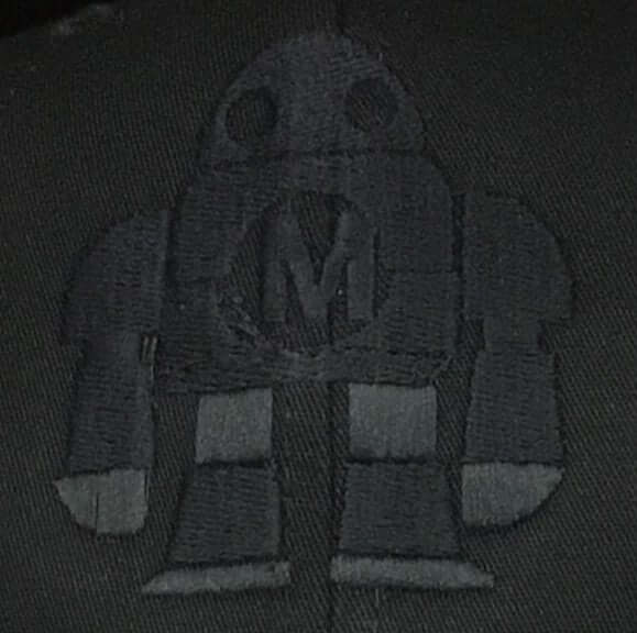 Maker Faire Robot Black Thread Flexfit Cap