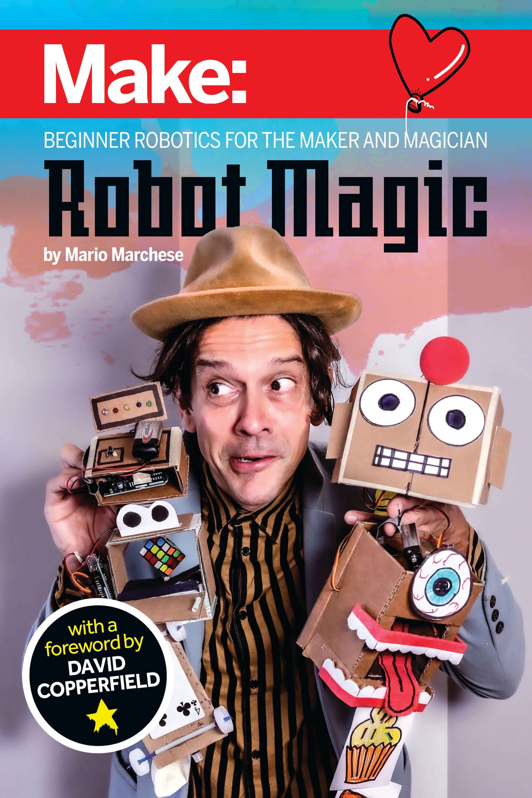 Human And Bot Creating Magic Make: Robot Magic - Beginner Robotics for Magicians - Print