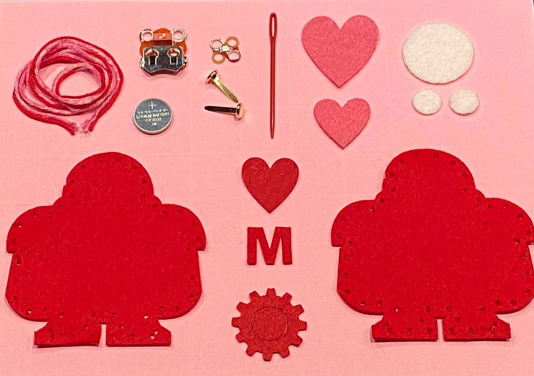 Makey LED Felt Bot Kit