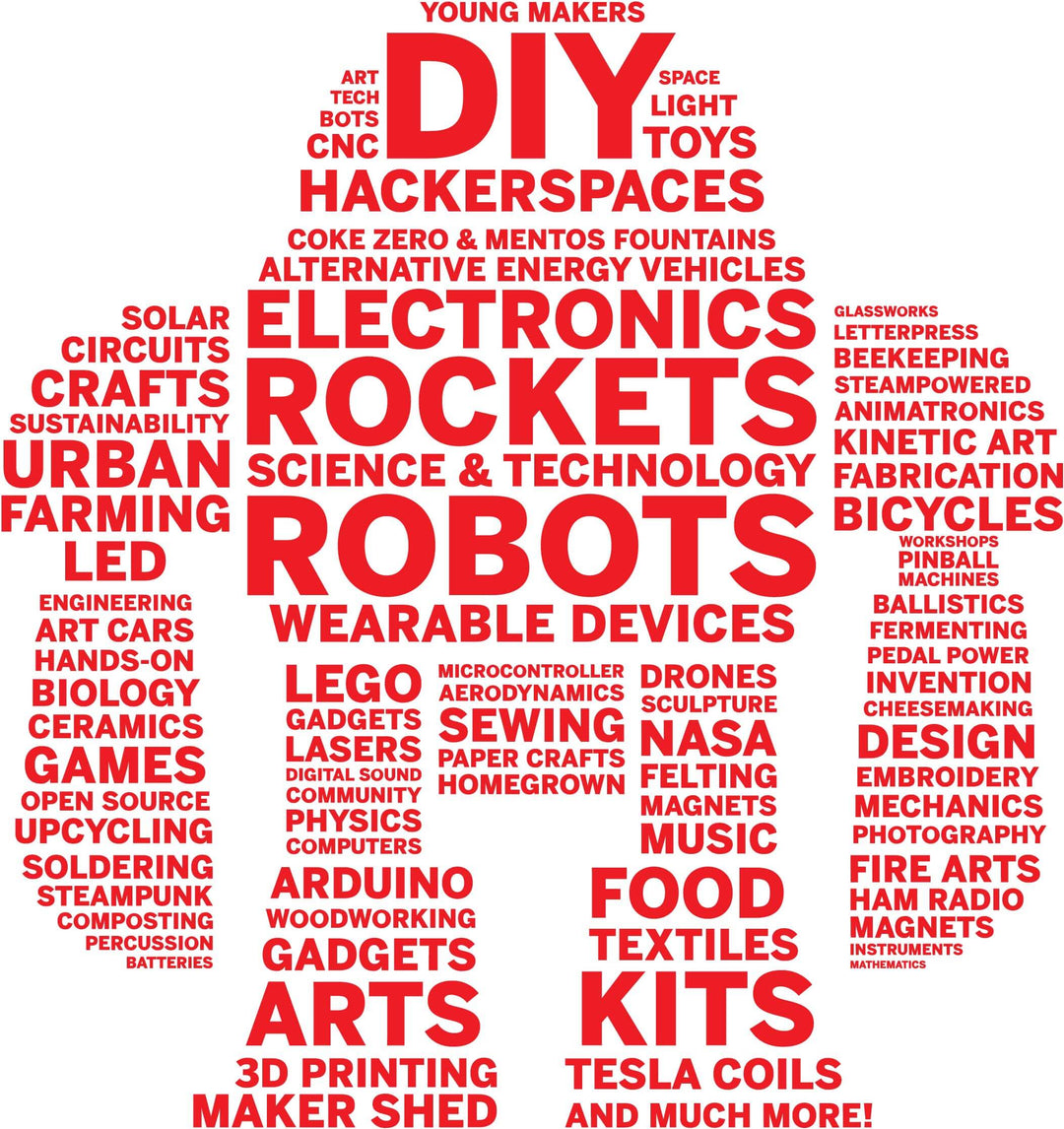 Maker Faire Meta-Word Canvas Art