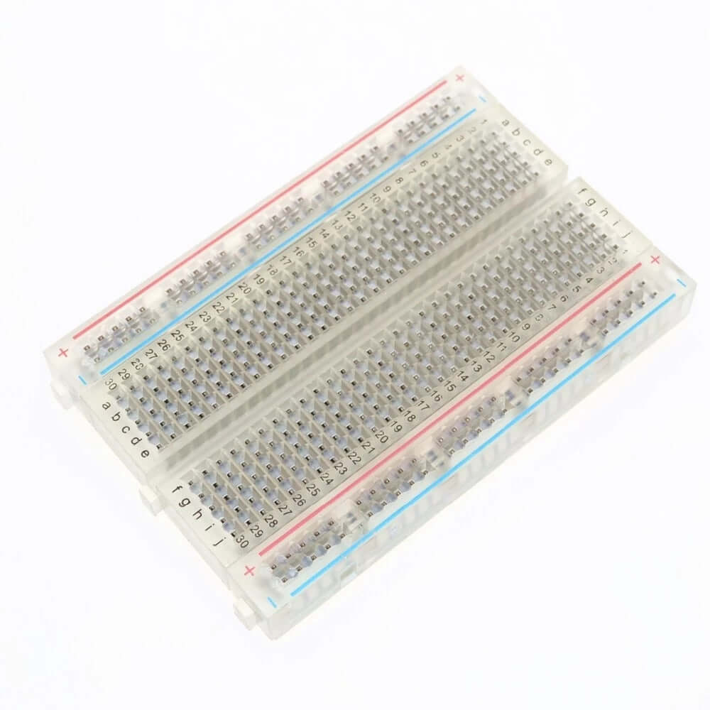 Transparent Half-Size Breadboard