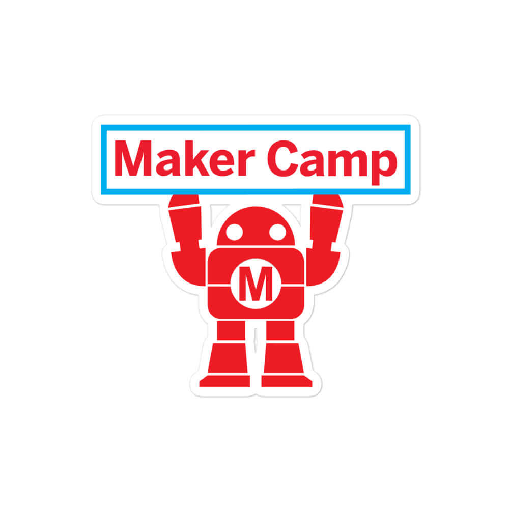 Maker Camp Sign Sticker