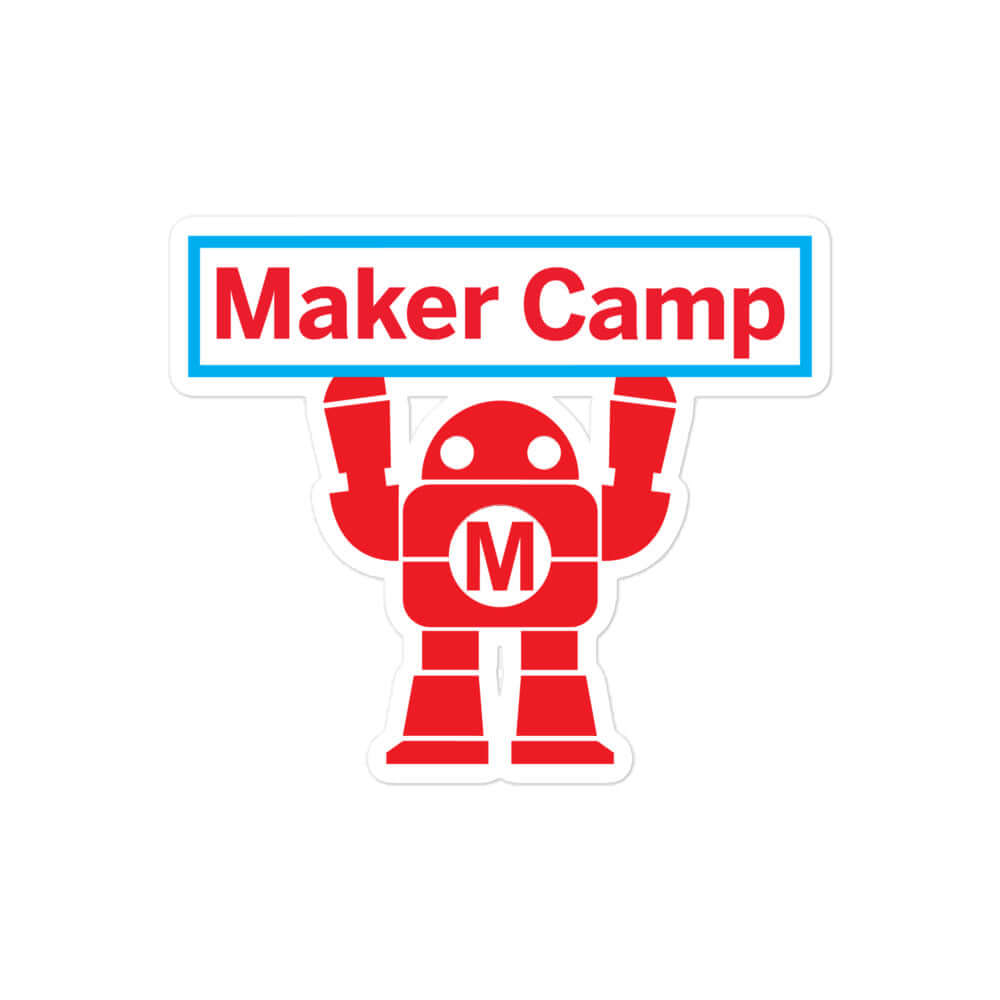 Maker Camp Sign Sticker