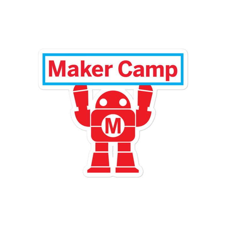 Maker Camp Sign Sticker