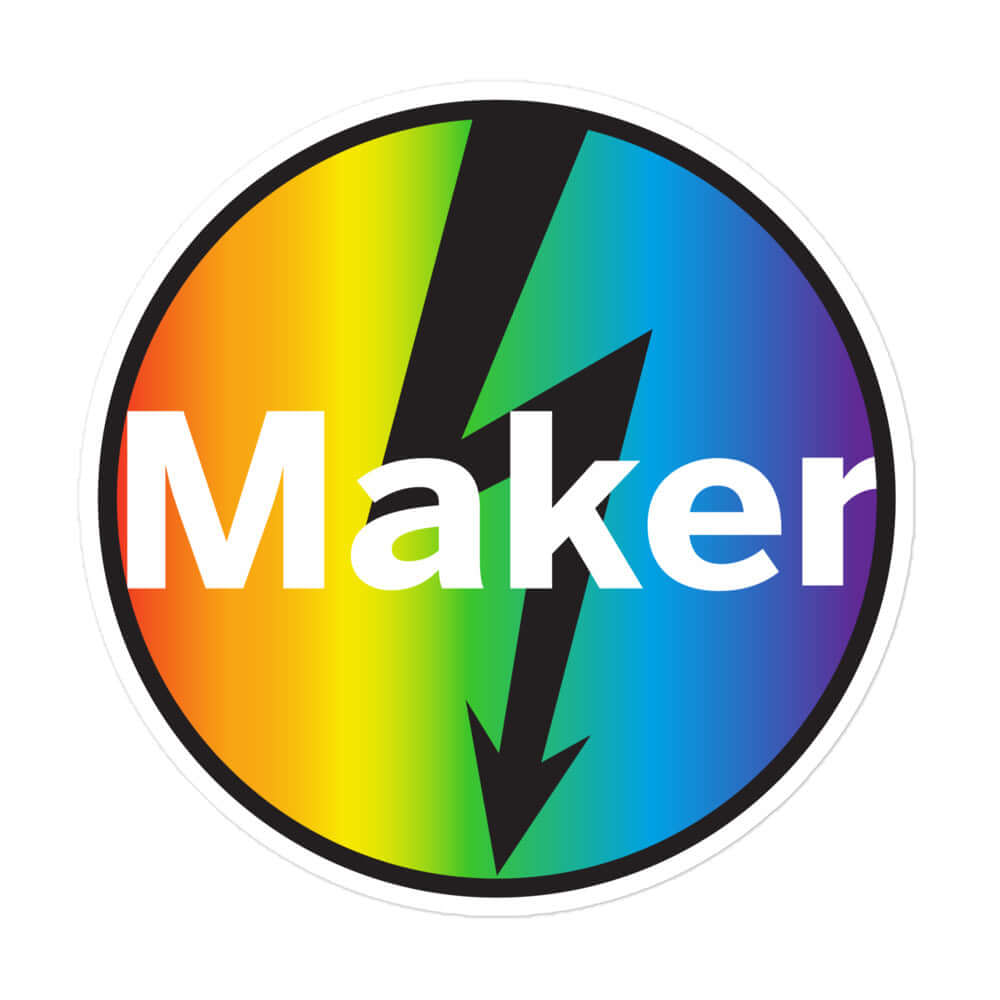 Maker Zap Sticker - Rainbow