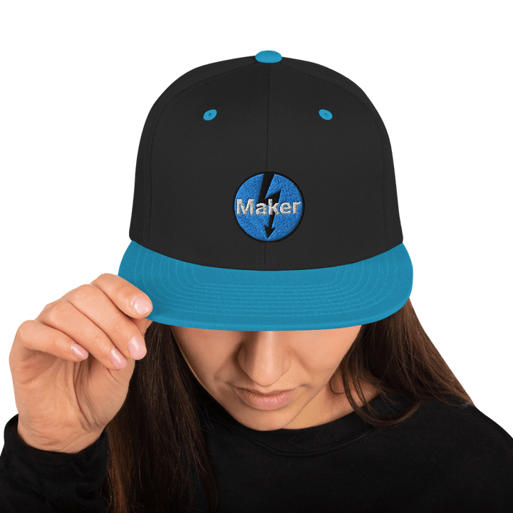 Maker: Zap Blue Tone Embroidered Baseball Cap