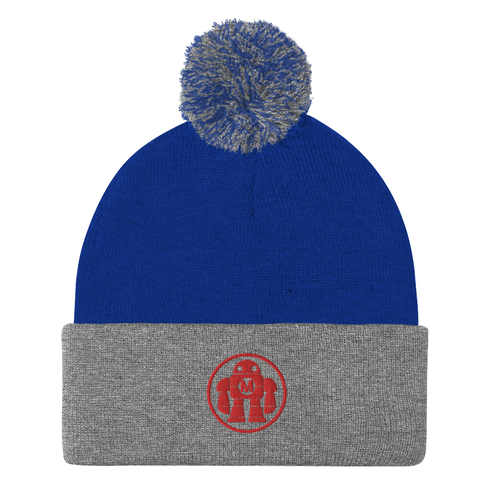 Robot Pom-Pom Beanie