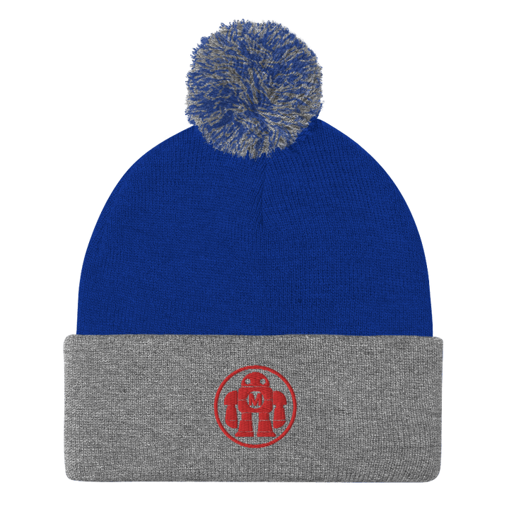 Robot Pom-Pom Beanie