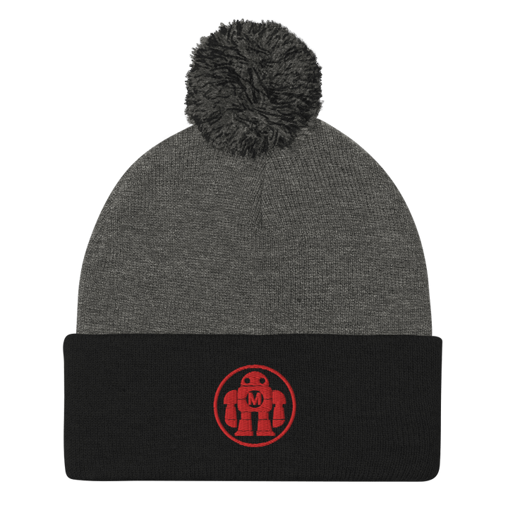 Robot Pom-Pom Beanie