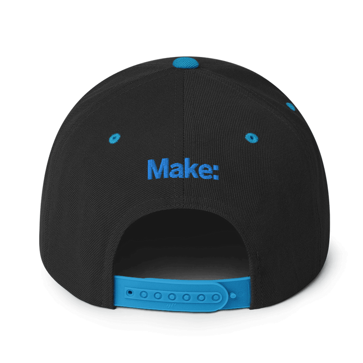 Maker: Zap Blue Tone Embroidered Baseball Cap