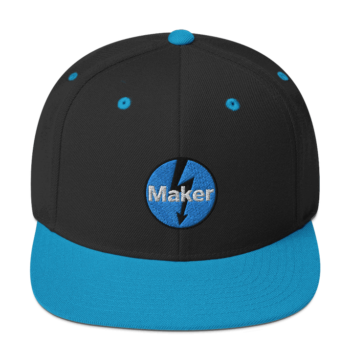 Maker: Zap Blue Tone Embroidered Baseball Cap
