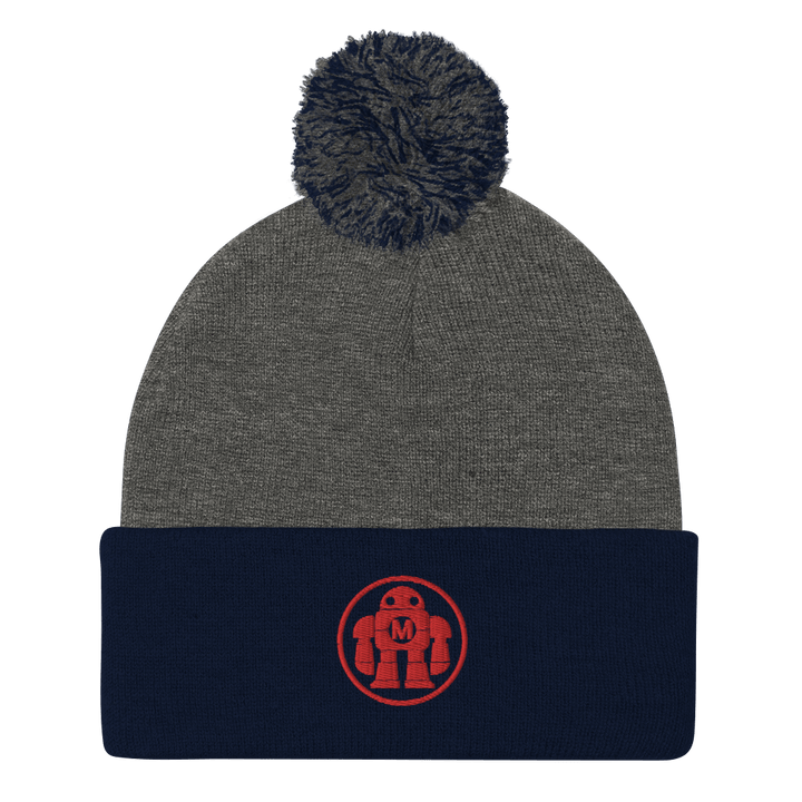 Robot Pom-Pom Beanie