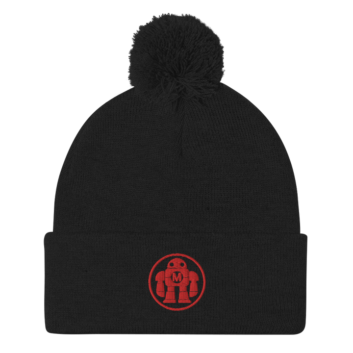 Robot Pom-Pom Beanie